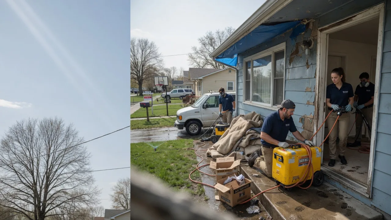 Basement Flood Cleanup in Ipava, IL near me